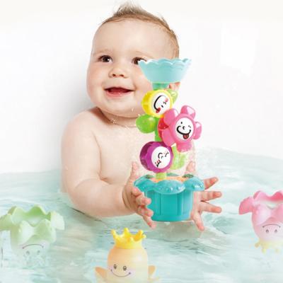 China Bath Toy KUNYANG TOYS Baby Tub Series Water Spray Sunflower Children Bath Toys with Factory Price for sale