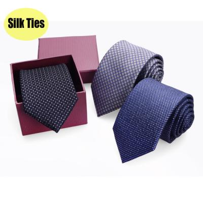 China 2021 Hot-selling classic casual formal gentleman's 100% silk woven necks tie custom business boutique high-end men's ties for sale