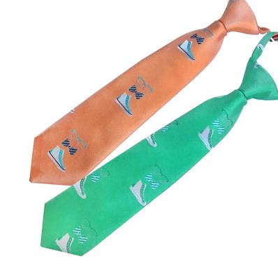 China 100% Polyester Woven Student School Fashion Pattern For Kids Kids Necktie for sale