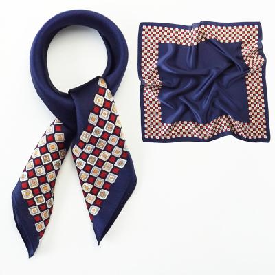 China Square Custom 20 Inch Satin Printed Square Scarf for sale