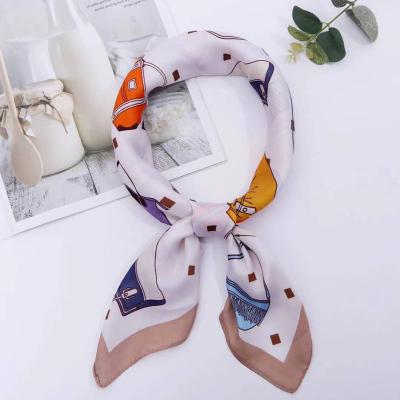 China Hot Decration/Wear/Head Wear Women Hair Accessories Bandana Designer 70x70CM Polyester Fabric Printed For Scarf for sale