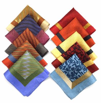 China Fashion Wholesale Silk Pocket Squares Women Men Handkerchief Floral Printed Handkerchief for sale