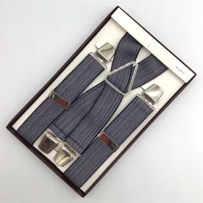 China Polyester + POLYESTER rubber MEN'S SUSPENDERS Y-BACK BRACKETS ADJUSTABLE ELASTIC for sale