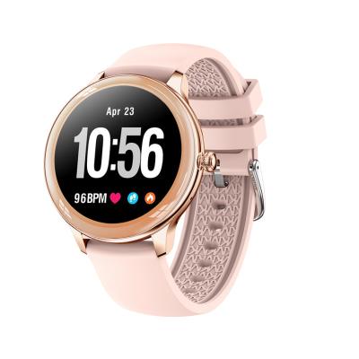 China Newest Touch Screen Women V33 Girls Smart Watch BT Calls 1.09inch Full Touch Waterproof Heart Rate Body Temperature Monitor Fitness Tracker for sale