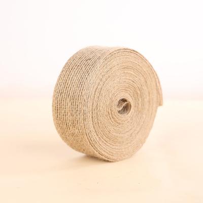 China Decoration & Gift 3CM Jute Fish Ribbon Burlap DIY Accessories Gift Wrap Silk Handmade Woven Rope for sale