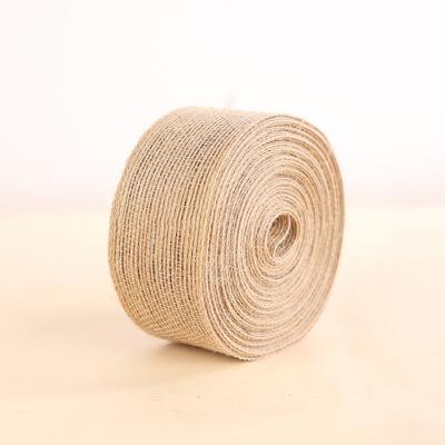 China Decoration & Gift 3.8CM Jute Fish Ribbon Burlap DIY Accessories Gift Wrap Silk Handmade Woven Rope for sale