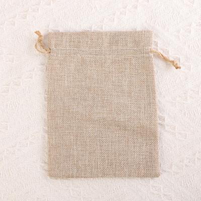 China 15CM*20CM Vintage Jute Drawstring Natural Burlap Canvas Sack Eco-Friendly Wedding Gift Party Decoration Bag UNDETERMINED for sale