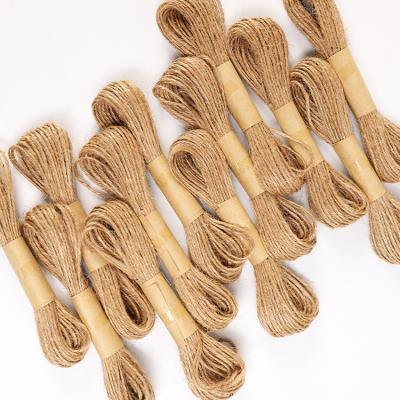 China Retro Style 1mm * 10m Colorful Jute Rope Hemp Rope DIY Hand Woven - Retro Style for sale