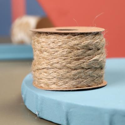 China Natural China 5m DIY Jute Rope Twine Woven Decoration Burlap Rope For Gift Packing for sale