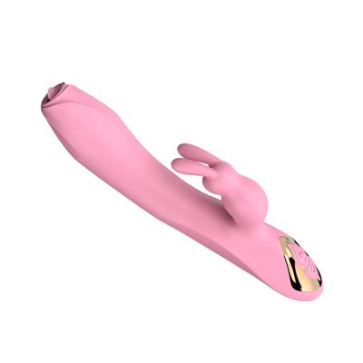 China Dual Motor In G Running Spot Rabbit Dildo Vibrator Clitoral Orgasm Adult Toys USB Rechargeable Female Waterproof Adult Erotic Products for sale