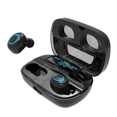 China Waterproof Earphone Box IPX7 V5.0 Charging Wireless Earphones 9D TWS Earbuds Stereo Sports Earbuds for sale