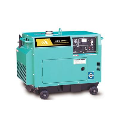 China 5kw Generator Set Ready To Ship KH7500DS Three Phase Silent Type Single Phase for sale