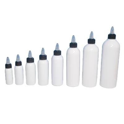 China 30ml 50ml 80ml 100ml 150ml 250ml 350ml 500ml Cosmetic Twist Off Caps Pen Shape Pet Glue Ink Hair Oil Directed Screw Cap Plastic Bottle for sale