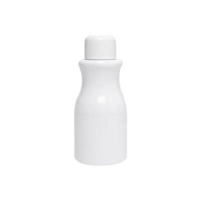 China Personal Care 100ml Pet Pure White Milk Bottle Use Packing Screw Cap Cosmetic And Liquid Removal for sale