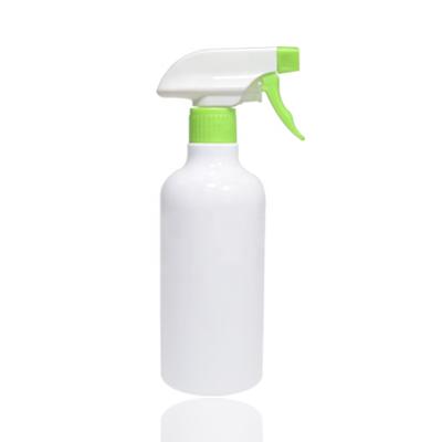 China Round Plastic Bottle 200ml 300ml 500ml Transparent And White Color Household Products Cost Price Spray Use Packing Liquid for sale