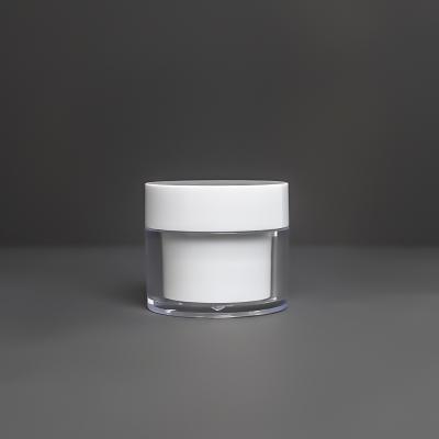 China Cosmetic Custom Colors 30ml PP Plastic Frosted White Jar Cheap Cosmetic Cream Jars for sale