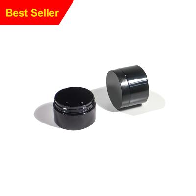 China High quality 80ml 100ml 120ml 150ml cosmetic black as morning and evening cream jars cosmetic plastic jars for sale