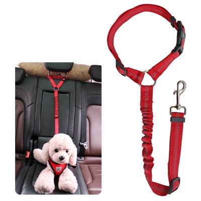 China Wholesale Reflective Retractable Nylon Car Safety Leads Vehicle Dog Cat Seat Leash Belt for sale