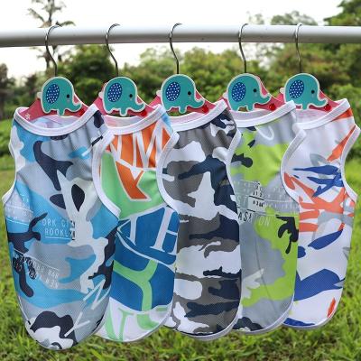 China Modern Summer Mesh Small Puppy Cool Breathable Dog Camouflage Vest for sale