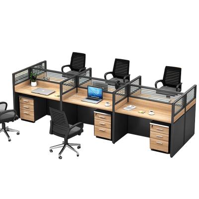 China Factory Direct Sales Adjustable Contemporary Customizable People Desk Table Partition Office Building Workshop Employee 1/2/4/6 Dedicated for sale