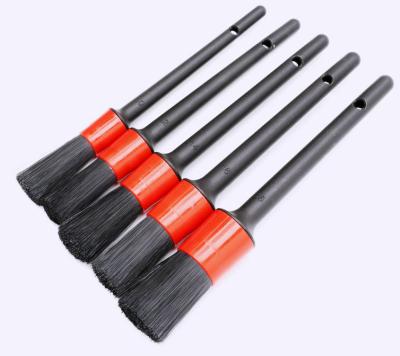 China China-chic New Hot Sale 5 Pcs Roll Dash Wash Brush Car Cleaning Handle Plastic Car Detailing Brush Kit for sale