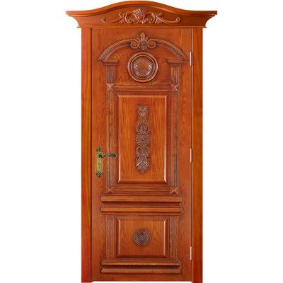 China Sound Insulation China Made Living Style Open Swing Front Entrance Wooden Interior Made Doors for sale