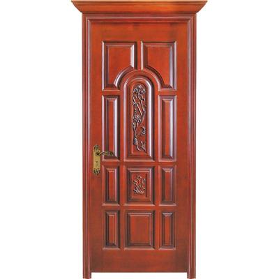 China Sound Insulation Door China Factory Lowest Price Natural Solid Oak Door Teak Wood Door for sale