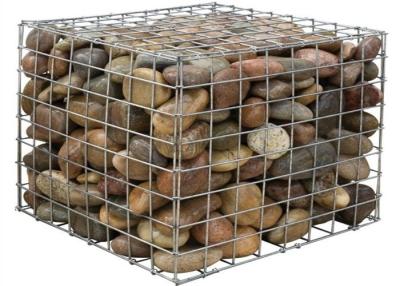 China 1mx1mx1m Welded Wire Gabion Cage Heavy Duty Galvanized Te koop