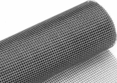 China 18x16 PVC Coated 30m Fiberglass Insect Screen Mesh Roll Grey Black For Window for sale