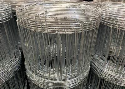 China 1.2m 2.5mm Hinge Joint Wire Mesh Knot For Cattle Farm Hot Dipped Galvanized Field Fence for sale