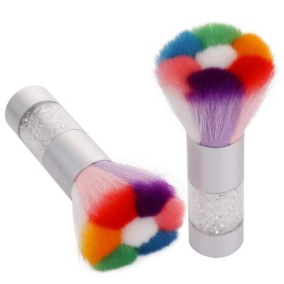 China High Quality Colorful Nail Art Care Beauty Dust Cleaning Brush Nail Art Brush For Remove Gel Powder for sale