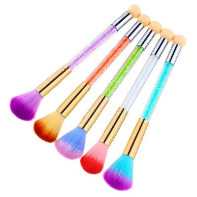 China Beauty Care Make Tools 2021 New Colorful Soft Makeup Tools Nail Brushes For Powder Remover Nail Dust Cleaning Remover Brush for sale