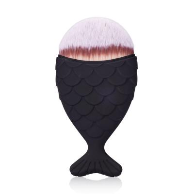 China Synthetic Nail Brush FUUMUUI Hair Fish Design Gradient Paint Color Nails Dust Cleaning Powder Brush Mermaid for sale