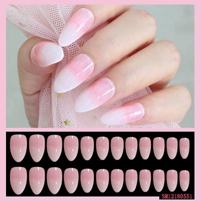 China FUUMUUI Design Professional Designs Press On Nails Full Cover French False Nail Tips Artificial Finger Acrylic Nails for sale