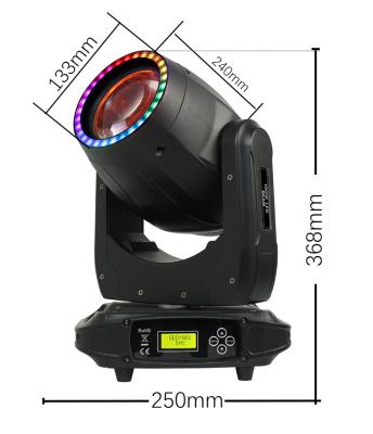 China Cheap Price Theme Park 100w Led Beam Lighting With RGB Light Strip Mini Moving Head Light Stage for sale