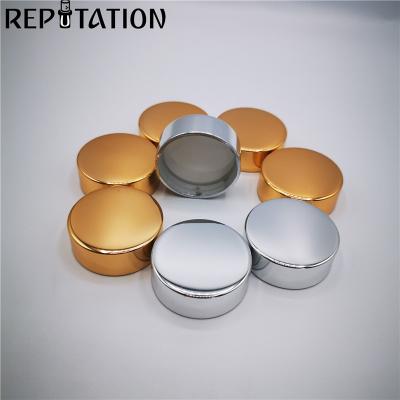 China Non Spill Gold Silver Anodized Aluminum Fruit Wine Bottle Screw Cap / Plastic Vodka Glass Bottle Lids for sale