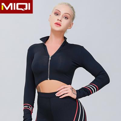 China Wholesale Soft Breathable Running Sportswear Woman To Wear Sports Yoga Bra Crop Top High Collar Tracksuit For Women for sale