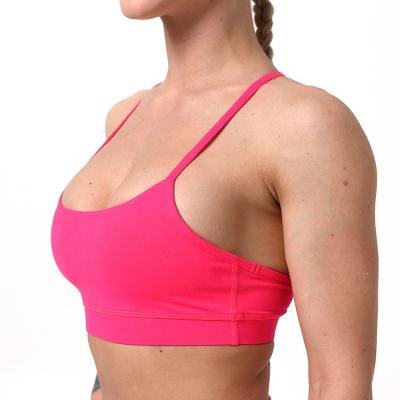 China Breathable Gray Athletic Fitness Training Bra Amazon Red Set Gym Naked Yoga Bra 2 Piece Yoga Tube WomensYoga Sports Tops for sale