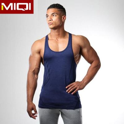 China QUICK DRY Custom Mens Fitness Clothing Sleeveless Gym Clothes Wholesale Active Vest Stringer Tank Top Workout Gym Wear Men for sale