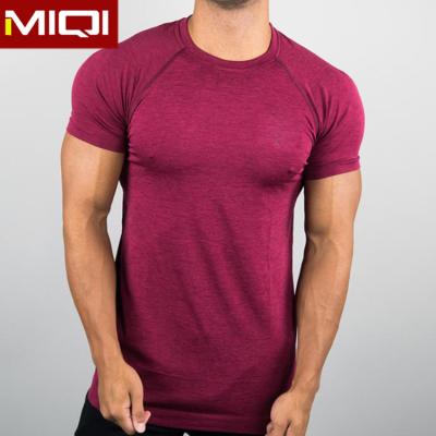 China MIQI New Breathable Full Colors Customizable Sports Wear Men's Gym Clothing Fitness T-Shirt Underpants Girdles Workout Shirt for sale