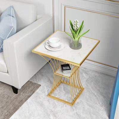 China The living room marble marble side corner bedside around European-style office small coffee table for sale