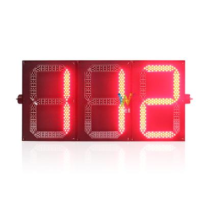 China 3 PC Digital PC Housing Red Green Traffic Light Countdown Timer for sale