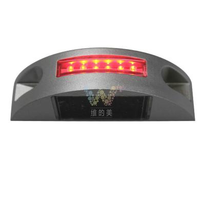 China Aluminum Regular Circle Red LED Semi Solar Fashion Road Stud Led for sale