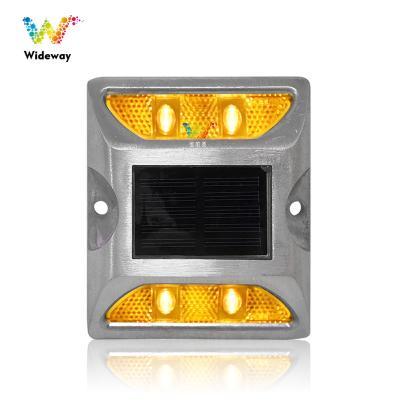 China Road Safety Aluminum White LED Reflector Aluminum Solar Led Stud for sale