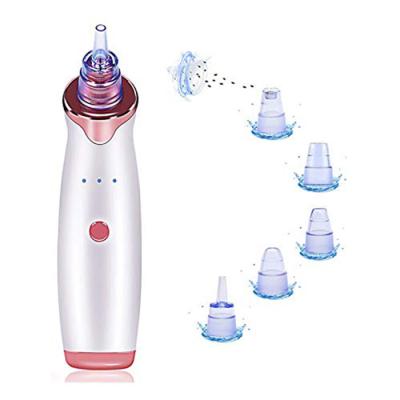 China Electric Black Head Removal Suction Skin Beauty Machine 5 in 1 USB Rechargeable Facial Pore Remover Vacu Blackhead Remover Removal Device for sale