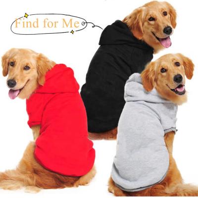 China Viable Free Custom Warm Puppy Pet Clothes Dog Hoodies Sweater Large Dog Hoodies For Dogs for sale