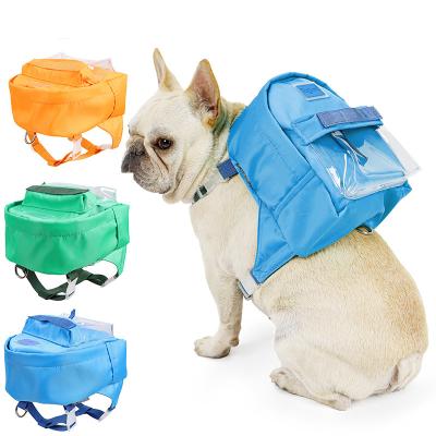 China Fashionable Mini Portable Pet Self Backpack Stand Bag Viable Dog Carrier Bag for sale