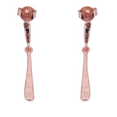 China E-1116 professional classic fashion manufacture unique earrings design long dangle silver earrings for sale