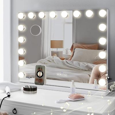 China Compact Led Hollywood 10x Vanity Mirror Plexiglass Material for sale