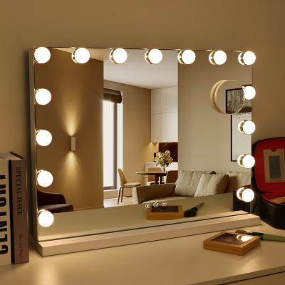 China Persoonlijke schoonheid make-up spiegel met dimmable slimme muziek en Hollywood Vanity lichten Te koop